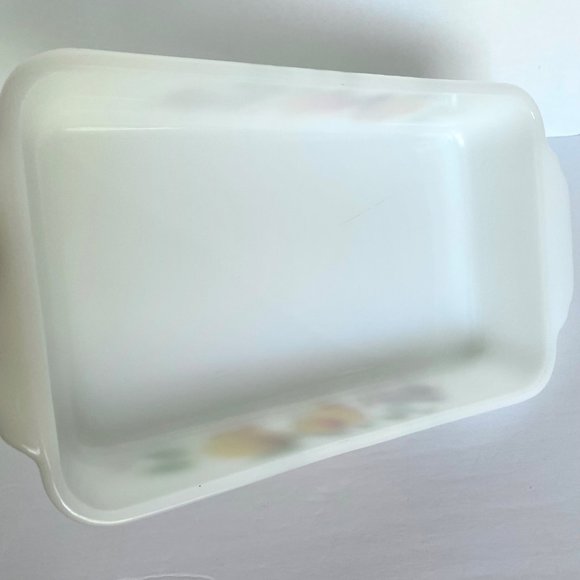 Vintage Fire-King Fruit by ANCHOR HOCKING 12" Rectangular Baker 1.5 Qt - Picture 12 of 13